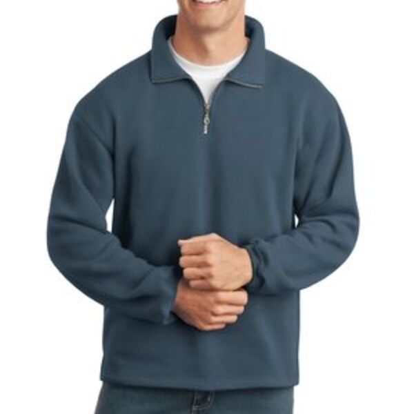 Sueded Finish 1/4 Zip Sweatshirt Thumbnail